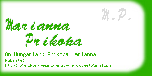 marianna prikopa business card